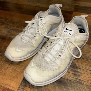 White Nike Air Max Tennis Shoes